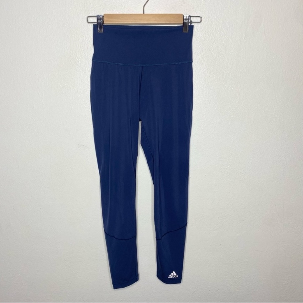 Adidas Aeroready Blue Athletic High Rise Leggings Size Small